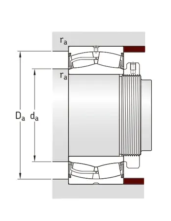 Уплотненные самоустанавливающиеся роликовые подшипники Структура